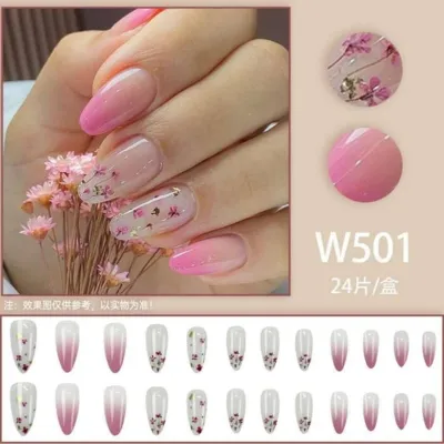 24 Pcs Multi Design Fake Nails 